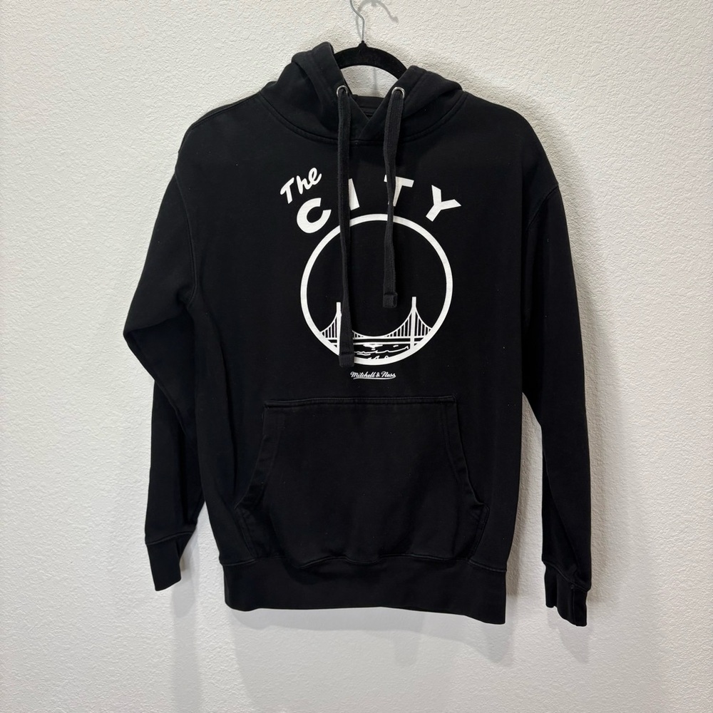 Mitchell & Ness The City Golden State Warriors Hoodie Black Mens Medium
